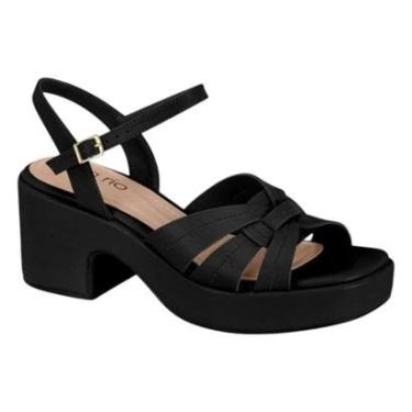 Imagem de Sandália Beira Rio Plataforma Tiras Modernas Feminina-Feminino