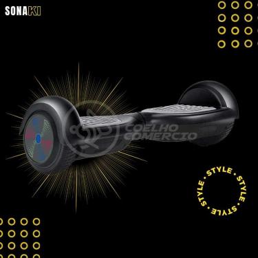 Imagem de Hoverboard Infantil Skate Elétrico Bluetooth - Preto Nº65