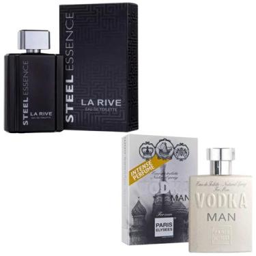 Imagem de Kit Masculino Perfume La Rive Steel Essence EDT 100ml Perfume Paris El
