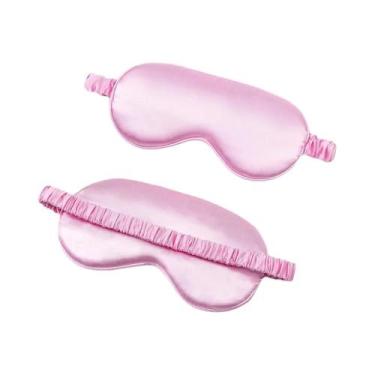 Imagem de Máscara De Olhos De Seda Imitada Para Dormir, Viagem E Relaxamento, Pr