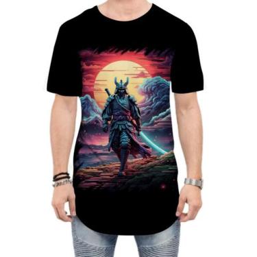 Imagem de Camiseta Longline Samurai Ronin Sunset Sem Mestre 8 - Kasubeck Store®,