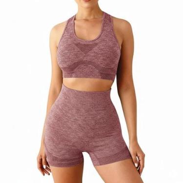 Imagem de Conjunto Esportivo Rosa Academia Fitness Levanta Bumbum - B2