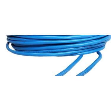 Imagem de Cabo de Rede 30m CAT 5E Azul RJ45 PVC Alta Qualidade para Redes Intern