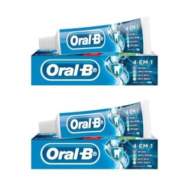 Imagem de 2x Creme Dental Oral-B Pasta de dente 4 em 1 Llimpeza Profunda 70g