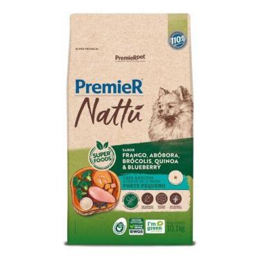 Imagem de Ração Premier Nattu Cães Adultos Pequeno Porte Frango e Abobora 10,1kg