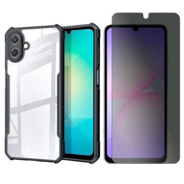 Imagem de Capa Airbag Para Samsung Galaxy A07 + Pelicula Privacidade Cor:Preto -