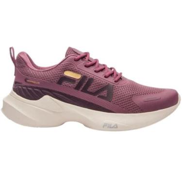 Imagem de Tênis Fila Progress Lite Feminino - Vinho/Marrom/Dourado 37, 37