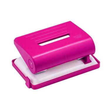 Imagem de Perfurador de Papel até 15 Folhas Colorido BRW - Unidade, ROSA
