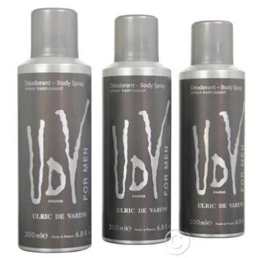 Imagem de Kit 3 Desodorantes UDV For Men Masculino 200ml - Ulric De Varens