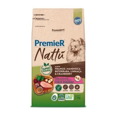 Imagem de Ração Premier Nattu Cães Adultos Pequeno sabor Frango e Mandioca 2,5 K