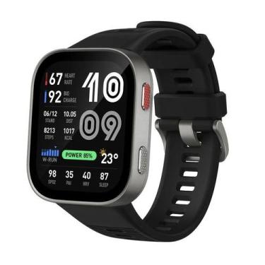 Imagem de Smartwatch Amazfit Bip Max Tela Amoled Silver Black 2.01", Blue/Black