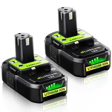 Imagem de Bateria JAUKIST 18V 4.0Ah Kit com 2 Unidades com Indicador LED