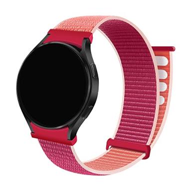 Imagem de Pulseira Nylon Loop LTIMPORTS, compativel com Galaxy Watch 6 - Galaxy Watch6 Classic - Galaxy Watch 5 - Galaxy Watch5 Pro - Galaxy Watch 4 - Galaxy Watch4 Classic (Romã)