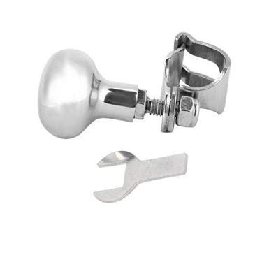 Imagem de Botão para volante, bola para alça de volante, alça de aço inoxidável, auxilia na bola do volante para iates