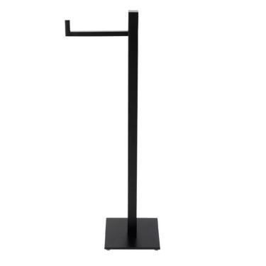 Imagem de Papeleira Quadrada Porta Papel De Chão Preta