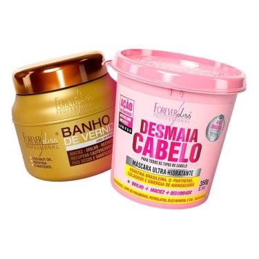 Imagem de Forever Liss - Kit Desmaia Cabelo 350g + Banho De Verniz 250g