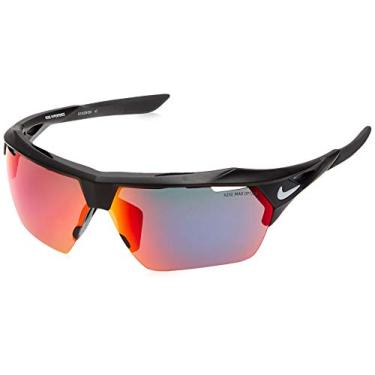 Imagem de Nike EV1029-016 Óculos de sol Hyper Force M armação verde com lente infravermelha ML, preto fosco/branco