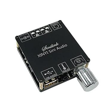 Imagem de Kiboule Amplificador de potência digital de áudio sem fio 50Wx2 BT 5.0 sintonização infinita placa estéreo amplificador amplificador de canal duplo C50L