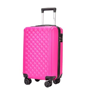 Imagem de Mala de Bordo Pequena para Viagem Abs Cruzeiro Talca 145 Cadeado Integrado Rodas 360º Rosa