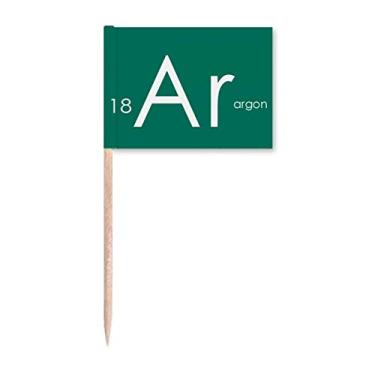 Imagem de Tabela de menstruação elementos químicos raro gás argônio ar palito de dentes marcadores decoração de festa