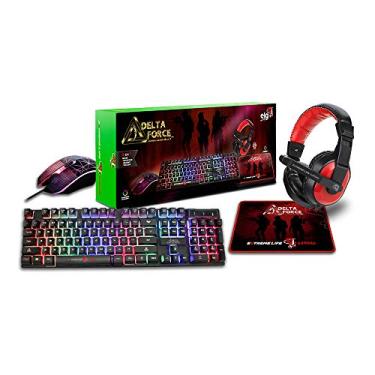 Imagem de ELG CGDF41 - Combo Gamer Mouse + Teclado + Headset + Mousepad Delta Force