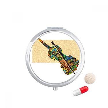 Imagem de Porta-comprimidos, pôster de festival de música de violino, caixa de armazenamento de remédios