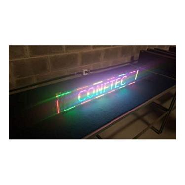 Imagem de Painel Display Letreiro de Led RGB 100X20cm WIFI - 220V