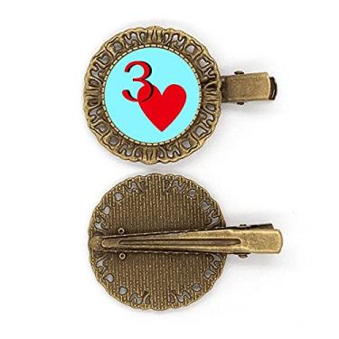 Imagem de Broche de cabelo Love Jupiter Heart 3 de pôquer, prendedor de cabelo