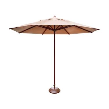 Imagem de Ombrelone Guarda Sol Piscina Casa Praia Base Marrom 240cm