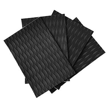 Imagem de Dynwave Almofada de tração antiderrapante para prancha de surf EVA Foam Deck DIY Folha aparável para skimboard skate barco caiaque de golfe, PRETO