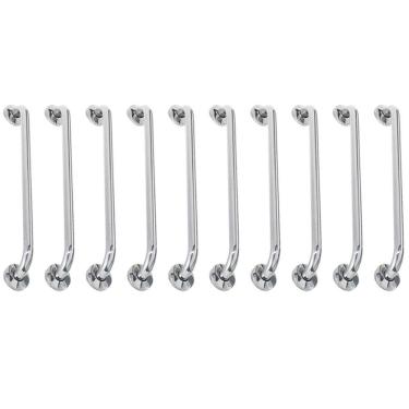 Imagem de Alça de Apoio Barra Inox 80cm Acessibilidade Kit 10 Unidades Idoso Deficiente Cadeirante Gestante Quarto Banheiro Corrimao Resistente Segurança
