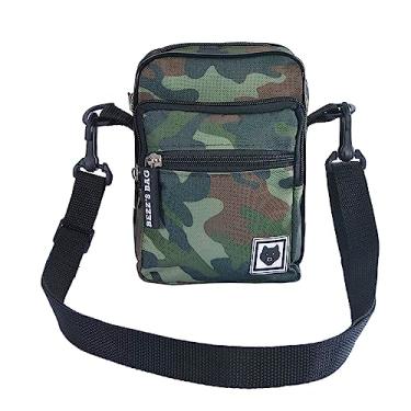 Imagem de Bolsa Shoulder Bag Bezz Transversal Moda Unissex Pochete Tira colo Verde Militar