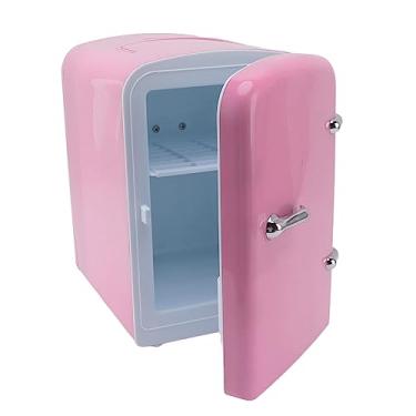 Imagem de Mini Geladeira Beauty, Plástico ABS Silencioso 4L Resfriamento Aquecedor Portátil Refrigerador Aquecedor Pessoal Geladeira para Escritório (plugue americano)