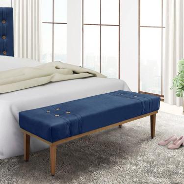 Imagem de Calçadeira Recamier Casal Gênova Spezzia Decor Azul Marinho