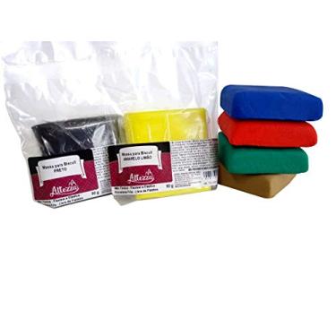 Imagem de Pacote Massa Biscuit Colorida Altezza 12x90g Sortidos