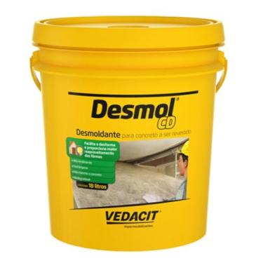 Imagem de Vedacit Desmoldante Cd para Concreto Revestido Balde 18 Litros Amarelo Vedacit