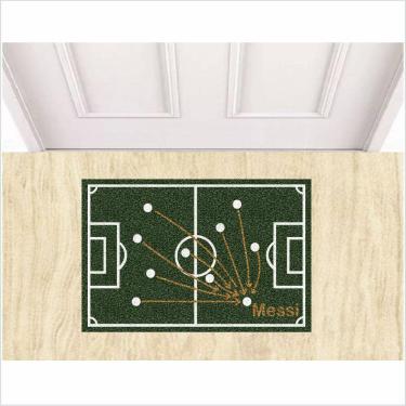 Imagem de Tapete Capacho Messi Em Campo, Medida Porta.