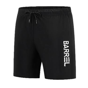 Imagem de Bestgift Roupa de mergulho masculina proteção solar de corpo inteiro roupa de surf roupa de mergulho manga longa calças compridas shorts preto G