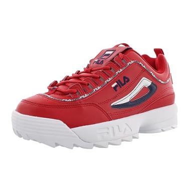 Imagem de Fila Tênis masculino Disruptor II Premium, Vermelho/branco., 45