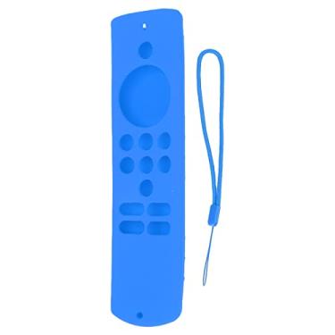 Imagem de Capa Remota, Capa Remota De Silicone Macia Antiderrapante Com Alça De Pulso Capa Protetora De Controle Remoto Para Fire TV Stick Lite(Azul)