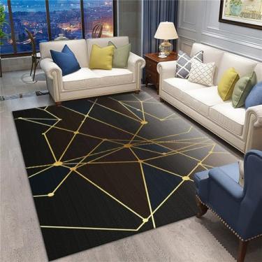 Imagem de Sala de estar tapete quarto tapete geométrico quadrado triângulo impresso tapete do banheiro tapete porta, jy, 14,40cmx60cm