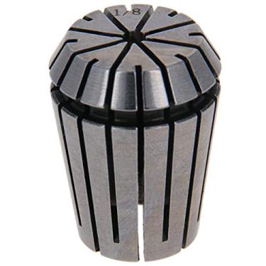 Imagem de Utoolmart ER25 Série Collet Chuva de Precisão de Aço Inoxidável Fixação de Mola Collet Suporte de Bit CNC Gravação Máquina de Acoplamento Kit, UT190831J-0013, Prata, ER25-1/8"