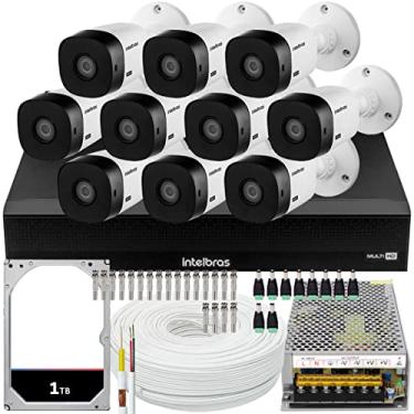 Imagem de Kit Cftv 10 Cameras Full Hd VHL 1220 Dvr Intelbras 1016C 1TB
