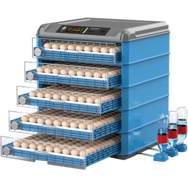 Imagem de Incubadora de ovos, 128-500 ovos de galinha Incubadora de pintinhos totalmente automática com virador automático de ovos, incubadora de controle de temperatura para incubação de galinhas, ga