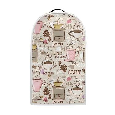 Imagem de Talayituse Capa para liquidificador de impressão de café com alça, batedeira ou cafeteira, capa antiimpressão digital, à prova de poeira, resistente a manchas, capa para liquidificador para cozinha