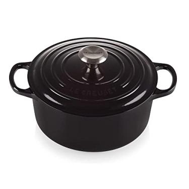 Imagem de Le Creuset Panela Redonda 22 cm Ferro Fundido Esmaltado Signature Black Onyx