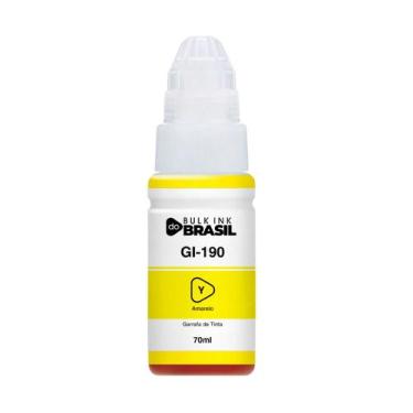 Imagem de Tinta GI190 Amarelo compatível Canon Pixma G3111 - Bulk Ink do Brasil