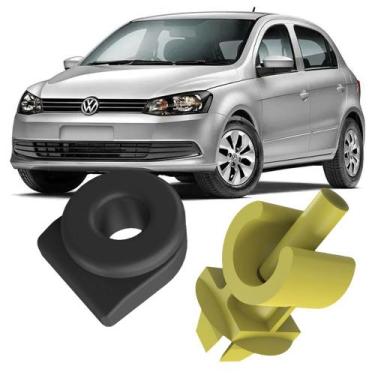 Imagem de Kit Grampos Presilhas Suporte Para Haste Vareta Capô Gol G6 2013 2014 