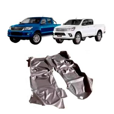 Imagem de Tapete Carpete Vinil Assoalho toyota Hilux Dupla 05-2015 srv - MANOS T
