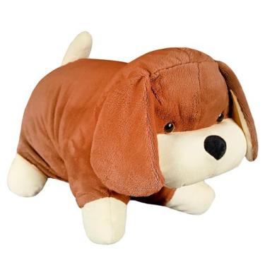 Imagem de Almofada Decorativa Cachorro Abre e Fecha 50cm - WU Bichos de Pelúcia,